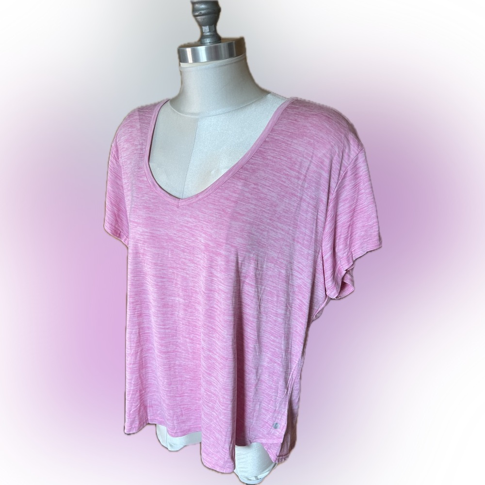 Plus Size Pink soft, silky tee